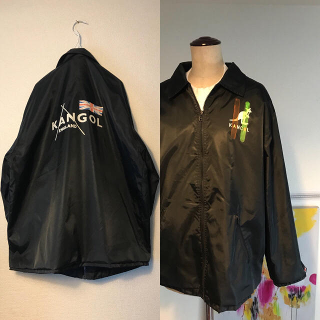 Santa Monica(サンタモニカ)の90s used 古着 KANGOL コーチジャケット メンズのジャケット/アウター(ナイロンジャケット)の商品写真