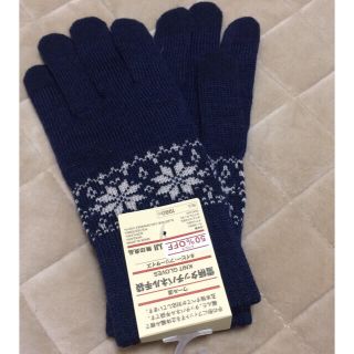 ムジルシリョウヒン(MUJI (無印良品))のグランママ様専用 雪柄タッチパネル手袋x2(手袋)