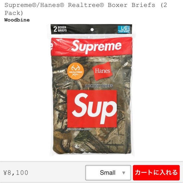 Supreme(シュプリーム)のS1枚 Supreme Hanes Realtree Boxer Briefs メンズのファッション小物(その他)の商品写真