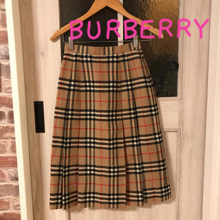 バーバリー(BURBERRY)のBURBERRY♡ ボックスプリーツ 膝丈スカート(ひざ丈スカート)