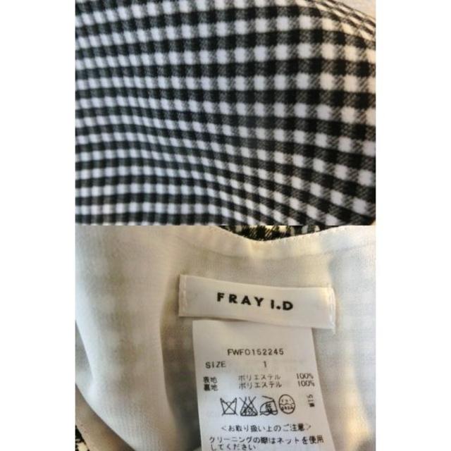 FRAY I.D(フレイアイディー)の新品◆FRAY I.D◆オシャレなチェック柄ワンピース◆サイズ１ レディースのワンピース(ひざ丈ワンピース)の商品写真