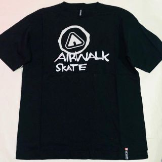 エアウォーク(AIRWALK)の新品 AIR WALK  ブラック／ホワイト プリント Tシャツ Mサイズ(Tシャツ/カットソー(半袖/袖なし))