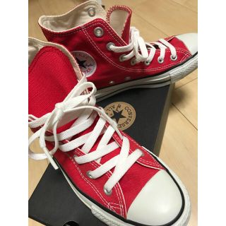 コンバース(CONVERSE)のslowcamp様専用☆CONVERSE☆ハイカットスニーカー☆RED☆(スニーカー)