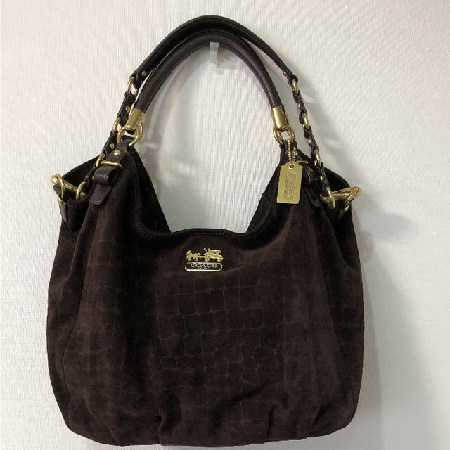 COACH(コーチ)のコーチ スエード❎レザー２wayバッグ☆ レディースのバッグ(ショルダーバッグ)の商品写真