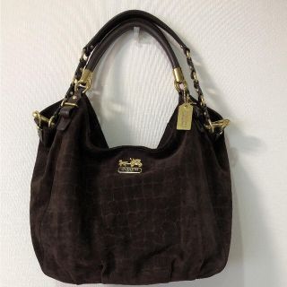 コーチ(COACH)のコーチ スエード❎レザー２wayバッグ☆(ショルダーバッグ)