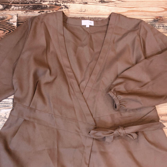 Santa Monica(サンタモニカ)のused ブラウンガウン羽織 レディースのジャケット/アウター(ガウンコート)の商品写真