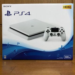 プレイステーション4(PlayStation4)の開封のみ未使用 PlayStation 4 ホワイト500GB ＋縦置きスタンド(家庭用ゲーム機本体)