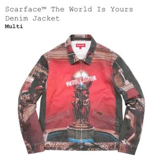 シュプリーム(Supreme)の定価以下！ supreme scarface denim jacket M(Gジャン/デニムジャケット)