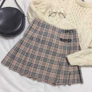 バーバリー(BURBERRY)のburberrys ♡ チェックスカート(ひざ丈スカート)