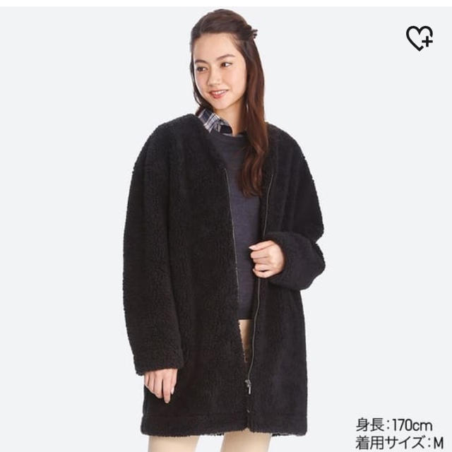 UNIQLO(ユニクロ)のユニクロ ボアフリースコート レディースのジャケット/アウター(ロングコート)の商品写真