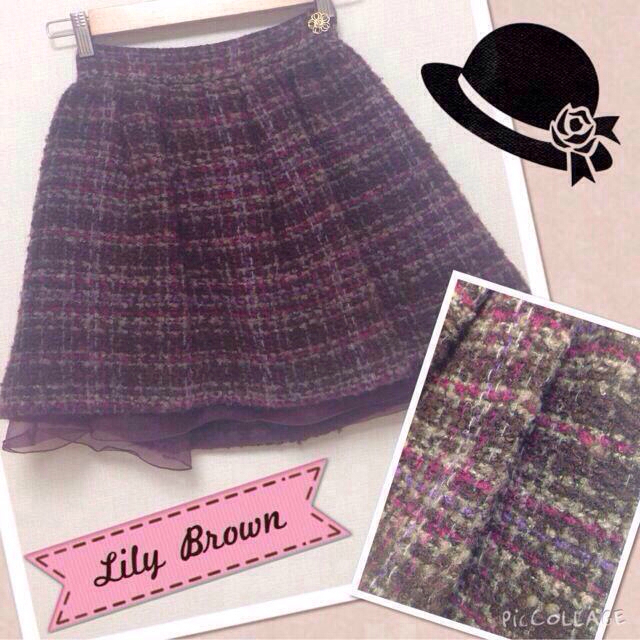 Lily Brown(リリーブラウン)のLily Brown チェックスカート レディースのスカート(ミニスカート)の商品写真