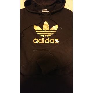 アディダス(adidas)の♡adidas アディダス 黒パーカー Mサイズ♡(パーカー)