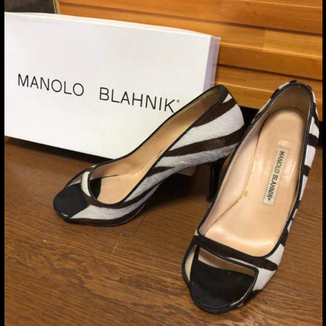 MANOLO BLAHNIK - マノロブラニクのオープントゥ パンプスの通販 by あや's shop｜マノロブラニクならラクマ