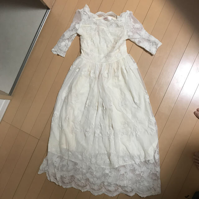 二次会 ウェディングドレス ワンピース レディースのフォーマル/ドレス(ウェディングドレス)の商品写真