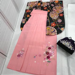 Micoco様専用♡ハ-47♯ブランド袴☆anan☆刺繍袴可愛いピンクL(着物)