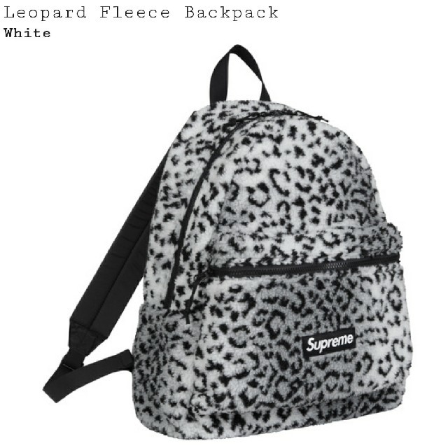 Supreme(シュプリーム)のめるしー♪様専用　Leopard Fleece Bagpack  メンズのバッグ(バッグパック/リュック)の商品写真