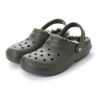 クロックス(crocs)のクロックス 27cm ディープグリーン ウィンター クロッグ ボア付 冬用(サンダル)