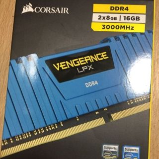 新品未開封 Corsair 16GB 8GBx2 DDR4 3000MHz(PC周辺機器)