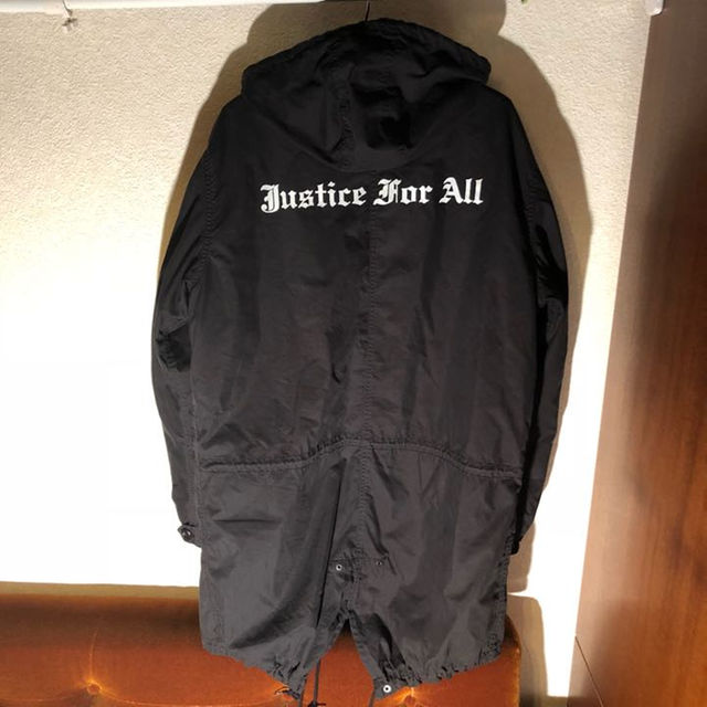 Supreme カニエ着 Justice for all モッズコート 黒S