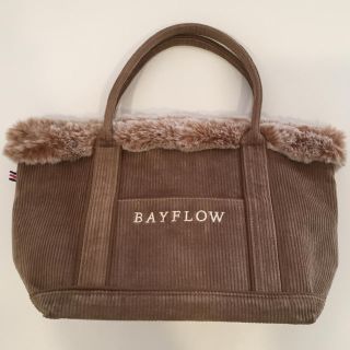 ベイフロー(BAYFLOW)のBAYFLOW ♡ コーデュロイ×ファー トートバッグ(トートバッグ)