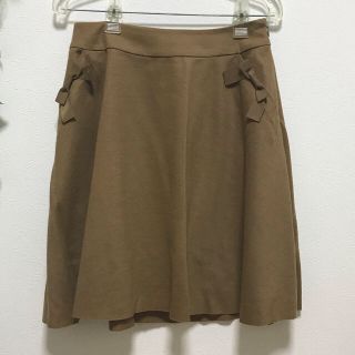 トゥービーシック(TO BE CHIC)のぷりん様専用♡トゥービーシック 冬物スカート(ブラウン)(ひざ丈スカート)