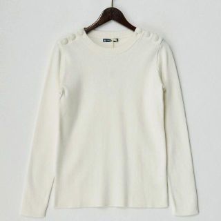 プチバトー(PETIT BATEAU)のポチ様専用☆美品✩ホワイト 肩ボタンプルオーバー(Tシャツ(長袖/七分))