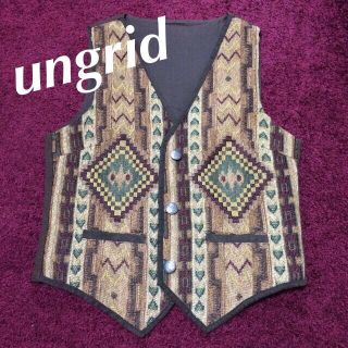 アングリッド(Ungrid)の売り切り！ungrid ジャガードベスト(ベスト/ジレ)