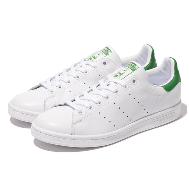 adidas(アディダス)のadidas Originals  STAN SMITH J ホワイト×グリーン レディースの靴/シューズ(スニーカー)の商品写真