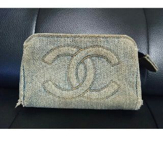 シャネル(CHANEL)のCHANEL シャネル デニムポーチ 難あり(ポーチ)