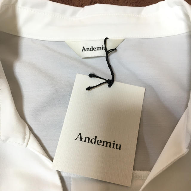 Andemiu(アンデミュウ)のAndemiu💕袖ボリューム抜き襟シャツ(新品未使用) レディースのトップス(シャツ/ブラウス(長袖/七分))の商品写真