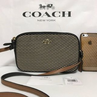 コーチ(COACH)の【新品】COACH★ショルダー バッグ ミルク×ブラック(ショルダーバッグ)