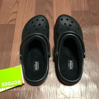 クロックス(crocs)のクロックス 26cm ブラック ウィンター クロッグ ボア付き サンダル 冬用(サンダル)