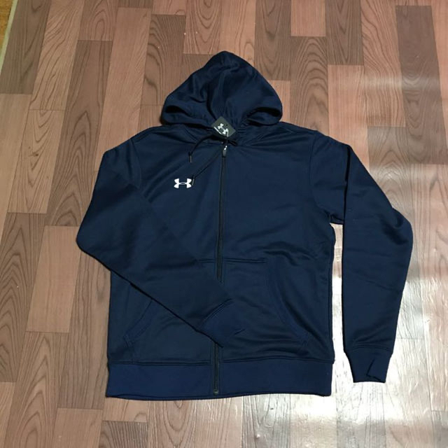 ◎UNDER ARMOUR フルジップパーカー【4XL】ネイビー