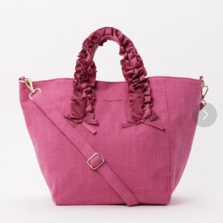 ウィルセレクション(WILLSELECTION)のウィルセレクション♡フリルハンドル2waxBAG♡ピンクトート(トートバッグ)