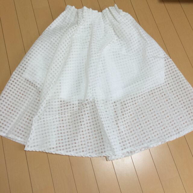 fifth❤︎オーガンジーフレアスカート レディースのスカート(ひざ丈スカート)の商品写真