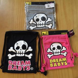 ドリームベイビーズ(DREAMBABYS)の【3枚組】新品✨DREAMBABYSドリームベビーズ♡ドクロ リュック-L・M✨(リュックサック)