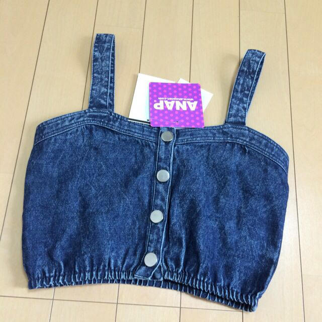 ANAP(アナップ)のANAP❤︎washデニムビスチェ レディースのトップス(ベアトップ/チューブトップ)の商品写真