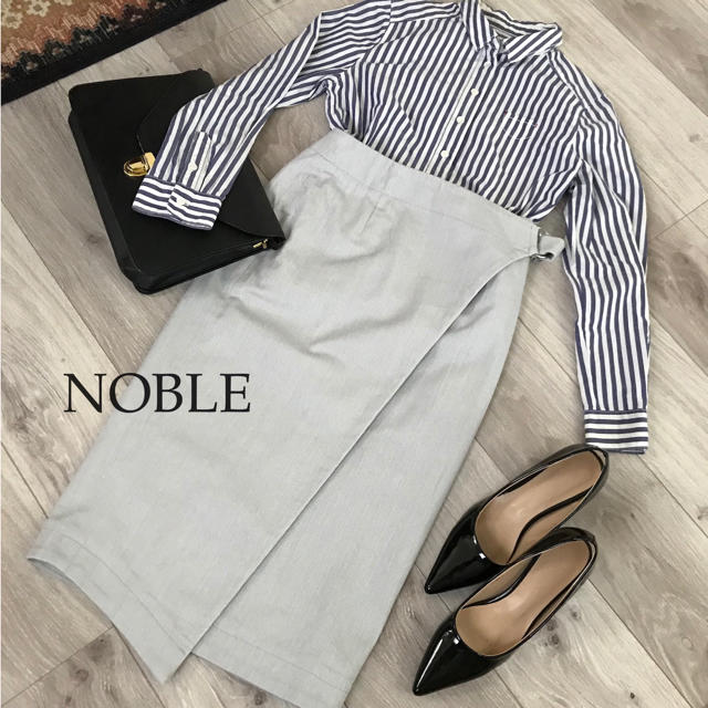 Noble(ノーブル)のNOBLEノーブル✴︎デニムの巻きタイトスカート♡ レディースのスカート(ロングスカート)の商品写真