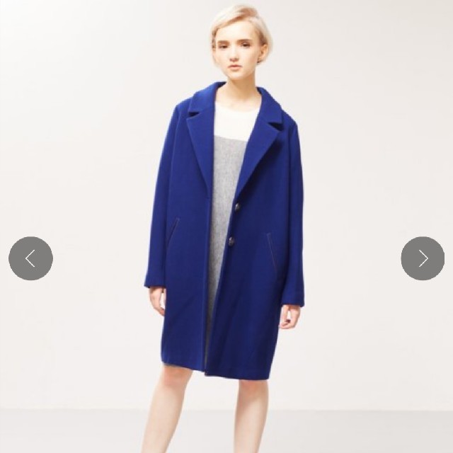 LANVIN en Bleu(ランバンオンブルー)のLANVIN en Blue チェスターコート レディースのジャケット/アウター(チェスターコート)の商品写真