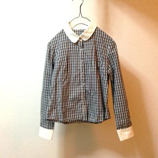 シネマクラブ(CINEMA CLUB)の丸襟 チェックシャツ(シャツ/ブラウス(長袖/七分))