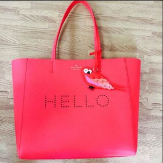 ケイトスペードニューヨーク(kate spade new york)の新品‼︎ NYで購入‼︎ ケイトスペード レッド トートバッグ A4対応(トートバッグ)