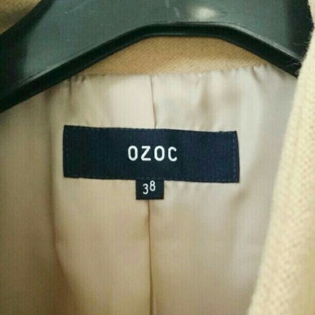 OZOC(オゾック)の【OZOC オゾック】アンゴラ混スタンドカラーロングコート レディースのジャケット/アウター(ロングコート)の商品写真