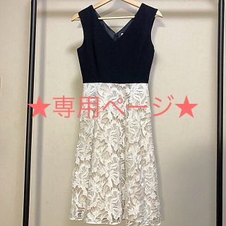 グレースコンチネンタル(GRACE CONTINENTAL)のグレースコンチネンタル  フラワーケミカル刺繍ワンピース(ひざ丈ワンピース)