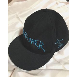 スラッシャー(THRASHER)のTHRASHER 黒 キャップ(キャップ)