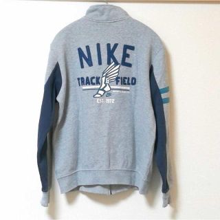 ナイキ(NIKE)の【大人気】 NIKEナイキ グレー パーカー メンズ、レディース OK (L)(パーカー)