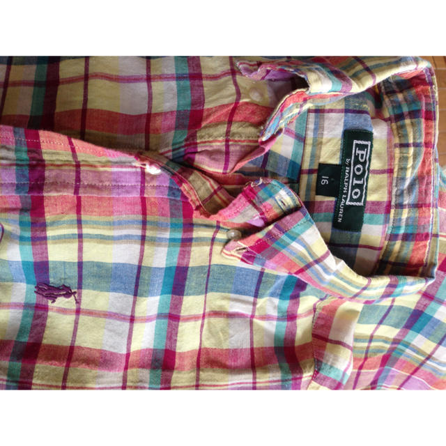 POLO RALPH LAUREN(ポロラルフローレン)のポロのノースリーブチェックシャツ レディースのトップス(シャツ/ブラウス(半袖/袖なし))の商品写真