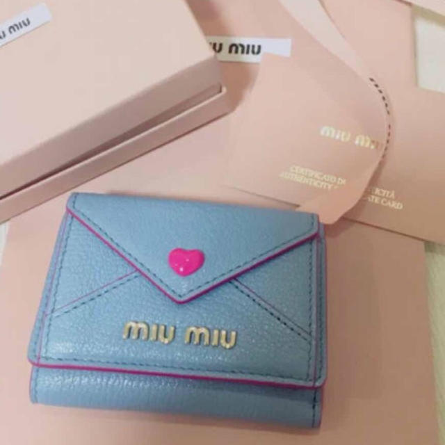 tomさま 専用♡miumiu 完売品 ラブレター 水色