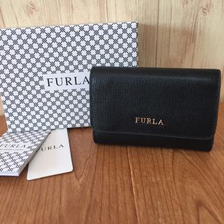 フルラ(Furla)の新作♡ フルラ 大人気♡ コンパクト 折り財布♡ ONYX ブラック(財布)