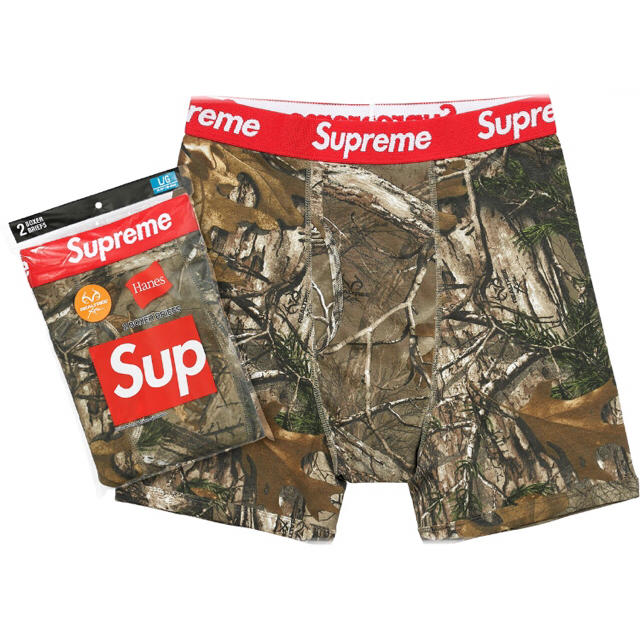 Supreme(シュプリーム)の【S】supreme Hanes® Realtree Boxer Briefs  メンズのアンダーウェア(ボクサーパンツ)の商品写真