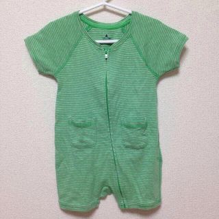 ベビーギャップ(babyGAP)のbabyGAPロンパース80グリーン(ロンパース)